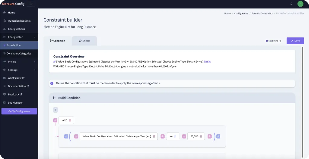 Rules-Based Product Configurator